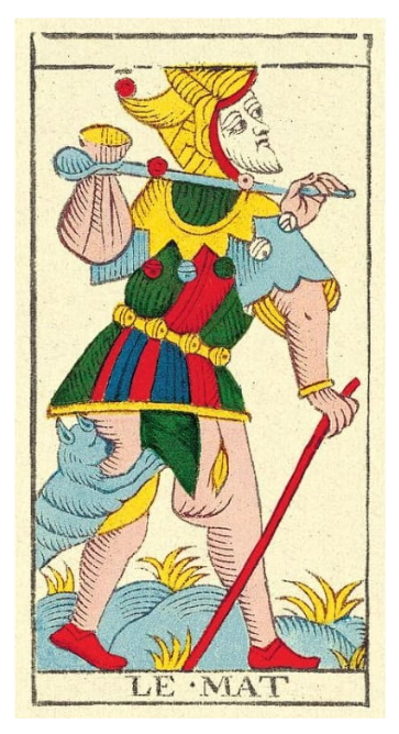 La carta de Le Mat (Il Matto) nei Tarocchi di Marsiglia